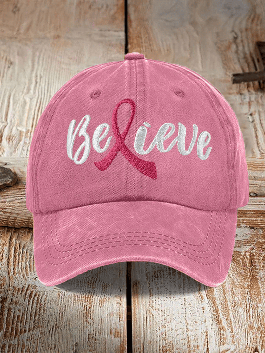 Unisex  Breast Cancer Awareness Floral  Hat