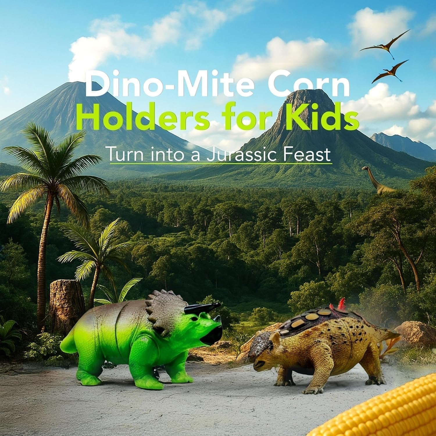 🦖 Dinosaur Corn Holders 🌽 Make Corn Time More Fun for Kids & Families