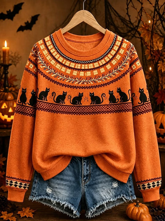 Women'S Halloweentown Print Sweatshirt
