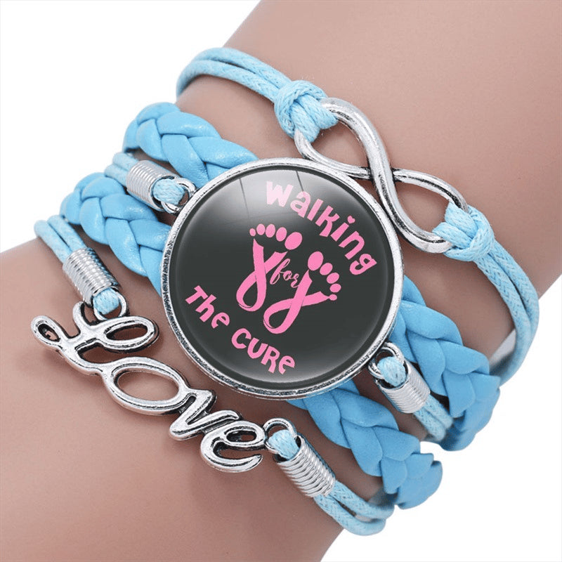 Breast Cancer Awareness Women's Handmade Bracelet