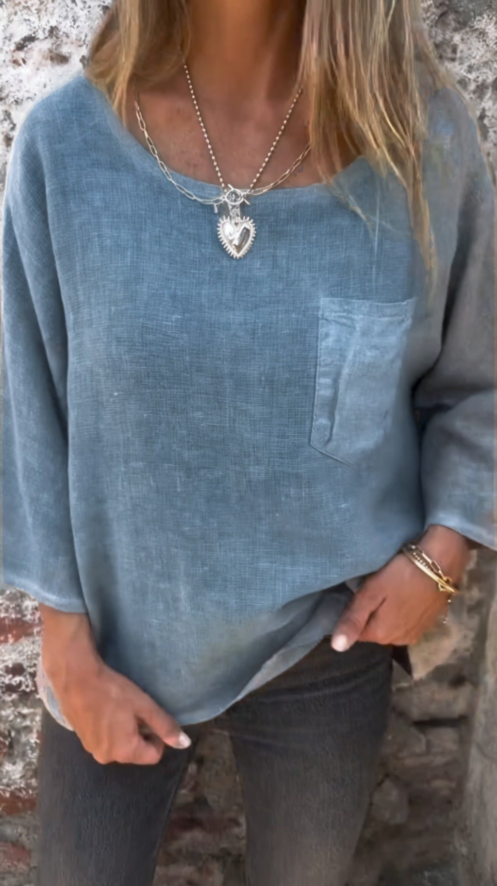 Women's Casual Cotton and linen top