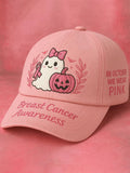 Unisex Breast Cancer Print Casual Hat