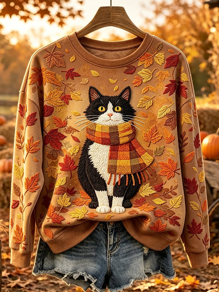 Women Fall Casual Print Sweatshirt