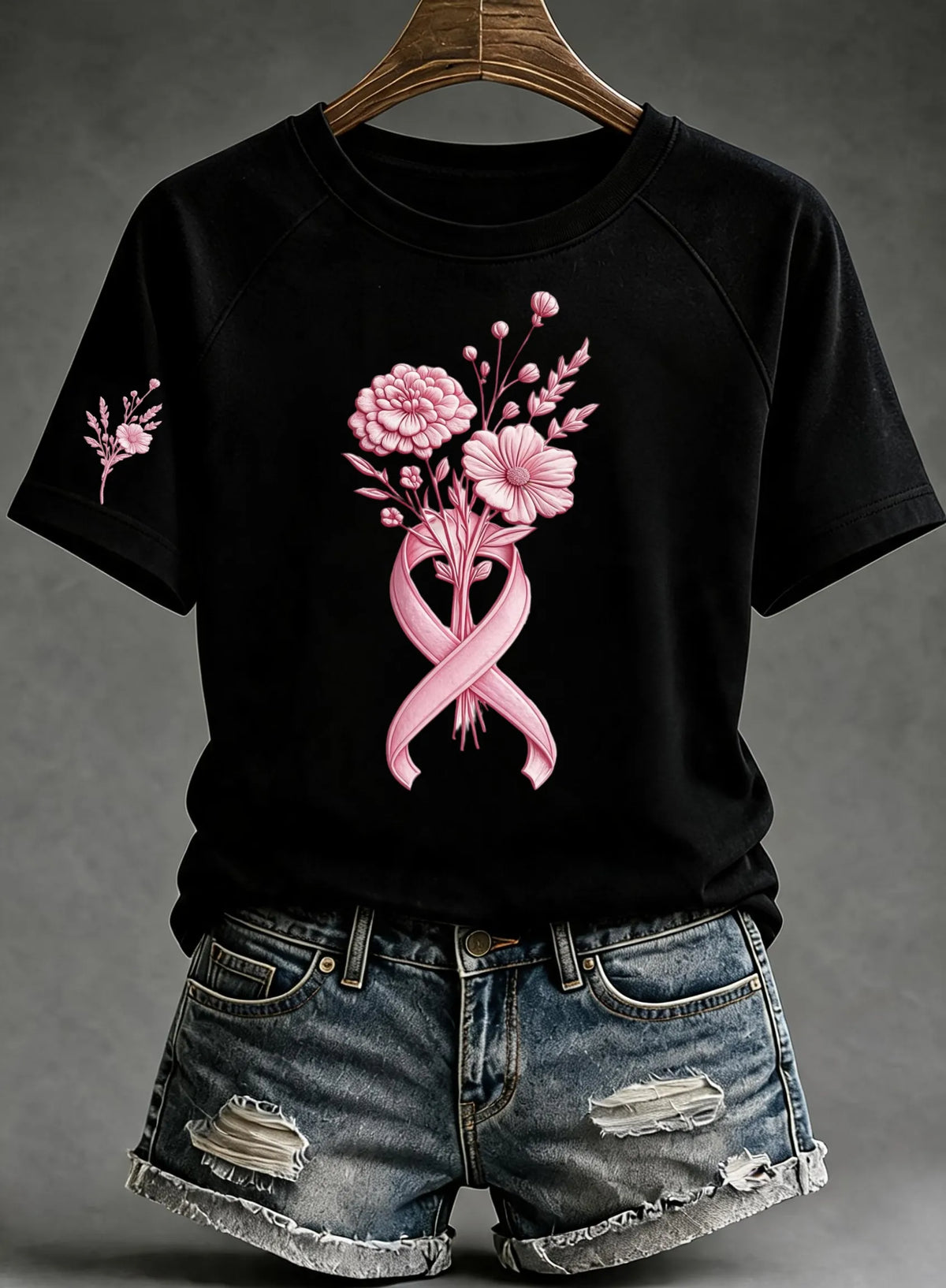 Women'S Breast Cancer Awareness Cotton T-Shirts