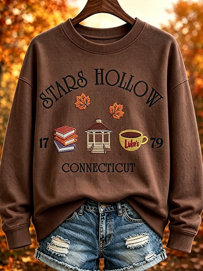 Women's  Fall In My Gilmore Girls Rerun Era Print Hoodie