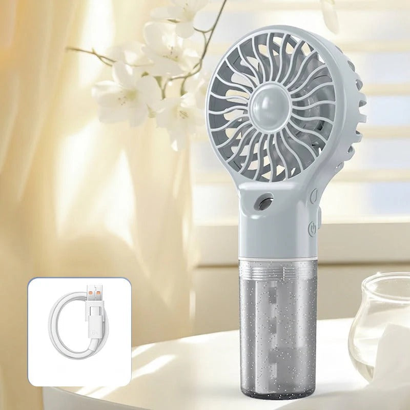 Portable Handheld Mist Cooling Fan