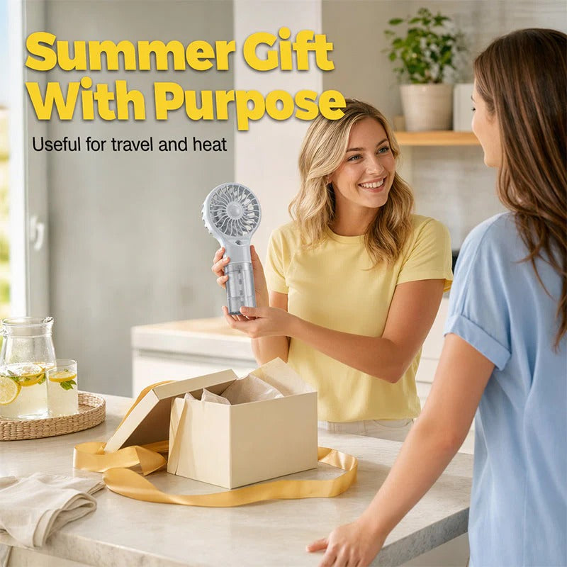 Portable Handheld Mist Cooling Fan