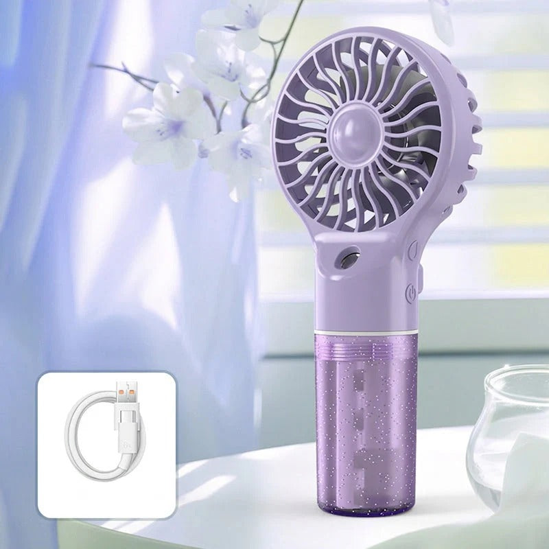Portable Handheld Mist Cooling Fan