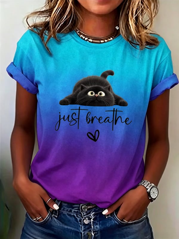 Women's Mental Health Printed Casual T-shirt