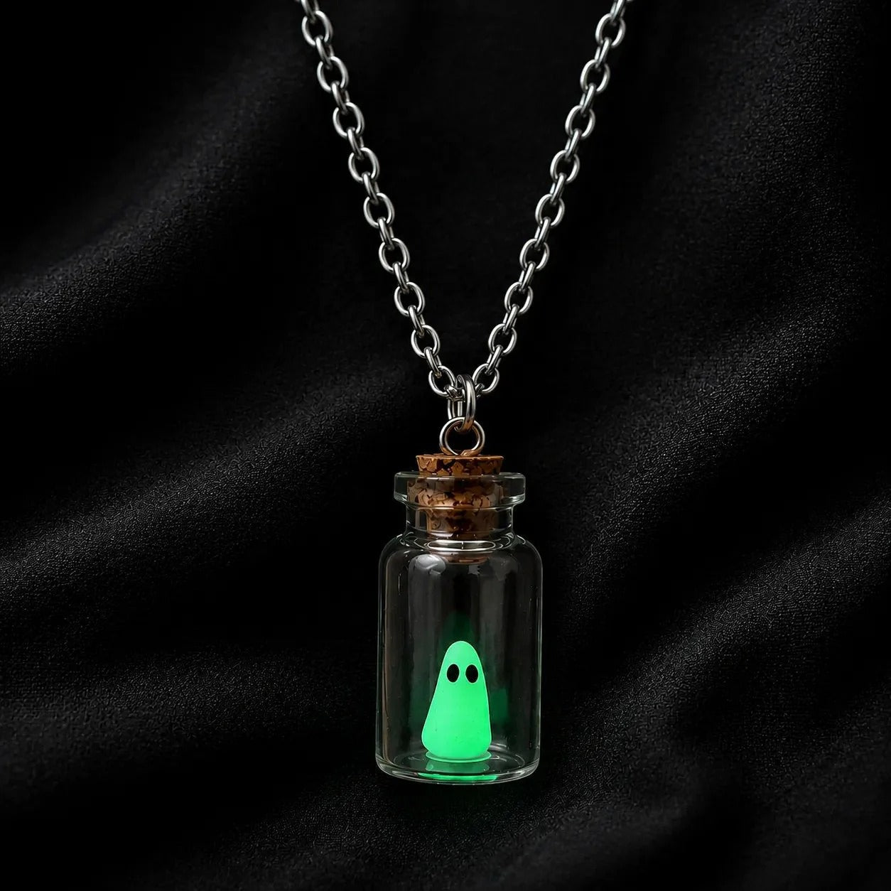 👻 Adopt a Ghost Necklace – Glow in the Dark Halloween Ghost Pendant