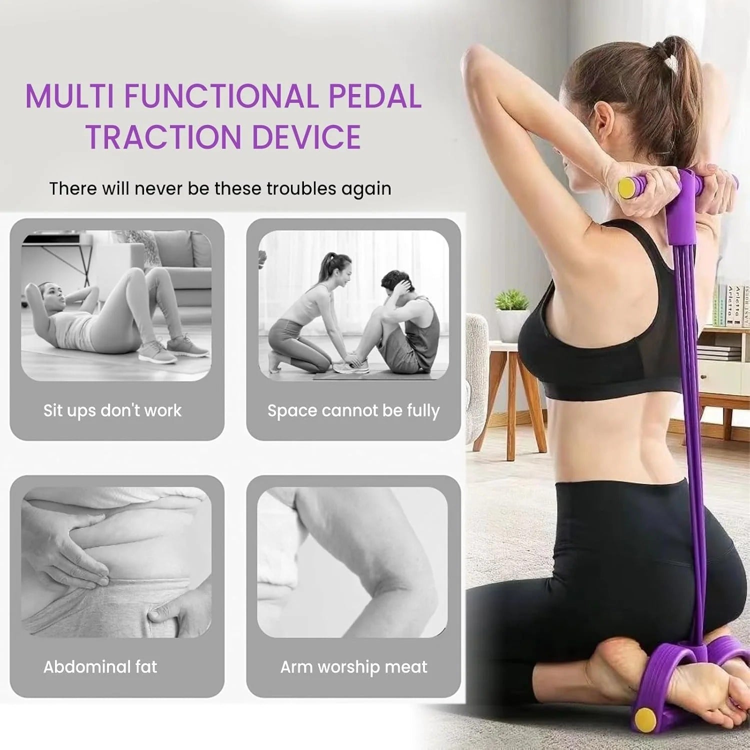 💪 8-Tube Full-Body Resistance Trainer