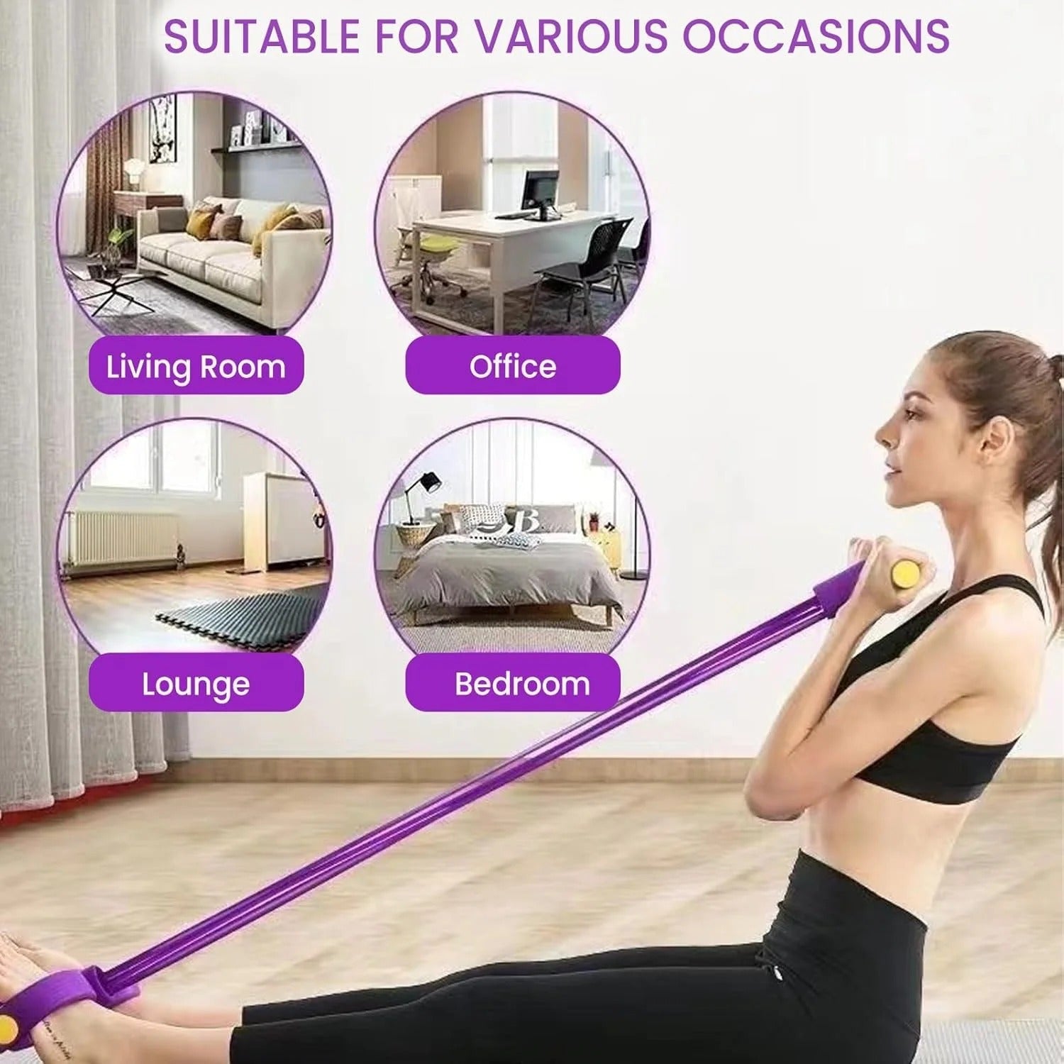 💪 8-Tube Full-Body Resistance Trainer