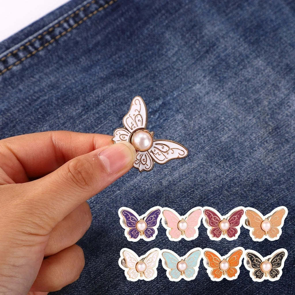 🦋 8PCS Butterfly Waist Buckle Set for Dresses & Clothing