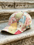 Floral Art Collage Print Cap