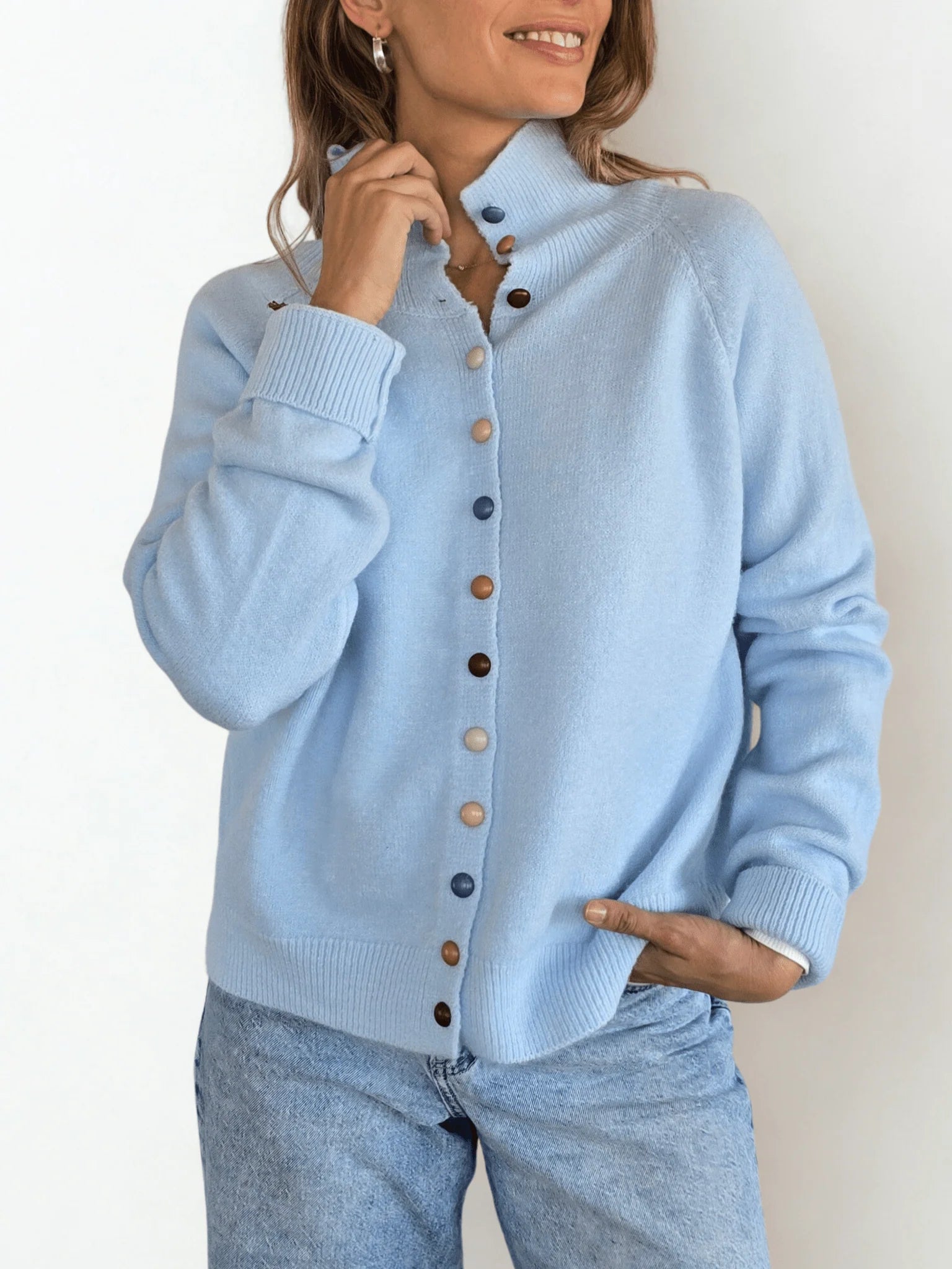 2026 New Cotton Colorful Button Vest