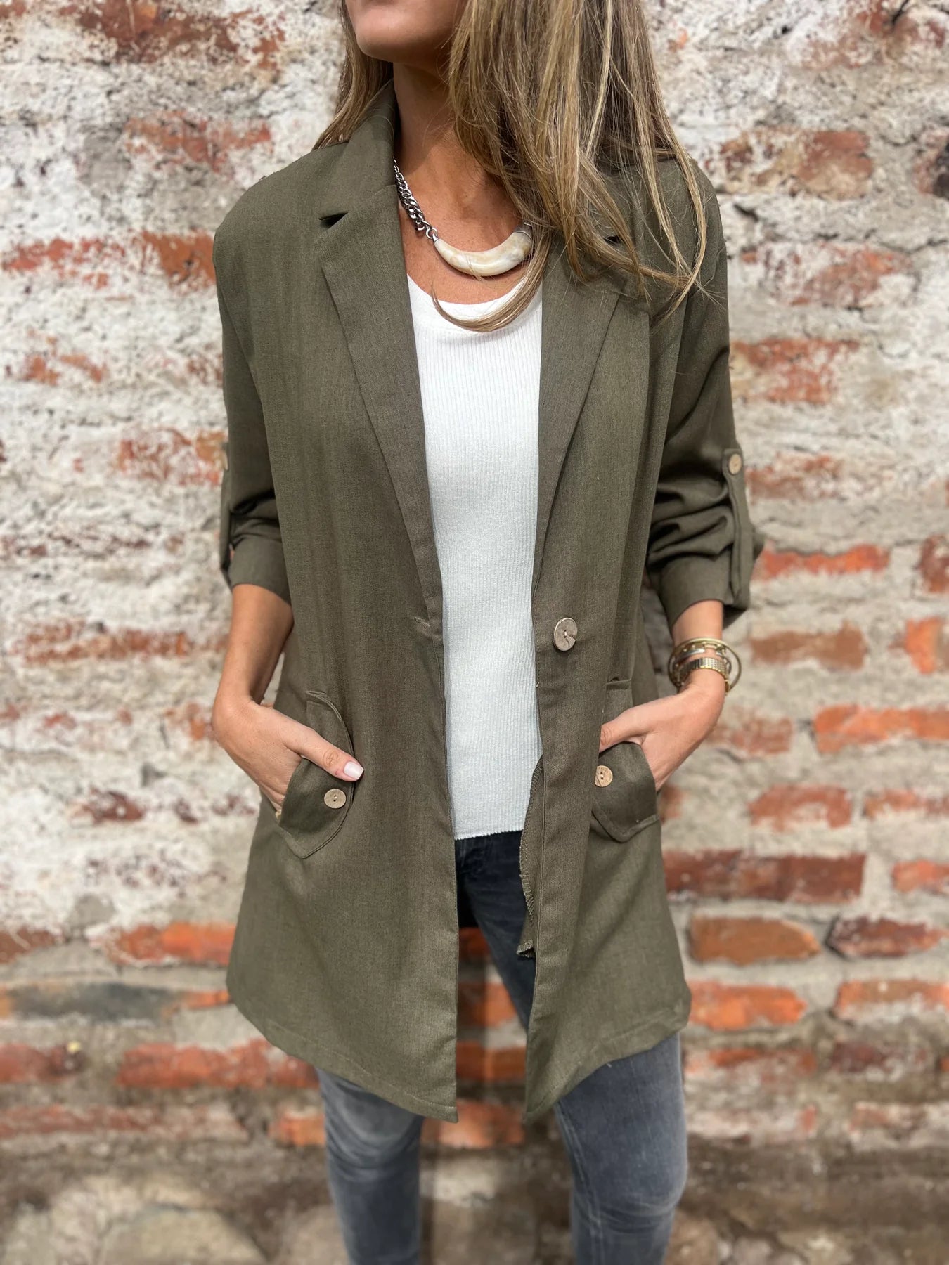 CLEARANCE SALE🔥Essential Linen Blazer