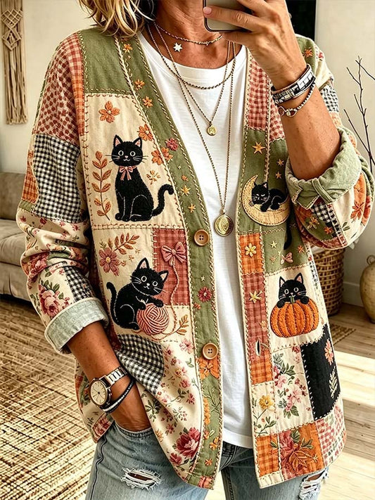 Women'S Casual Printed Cardigan