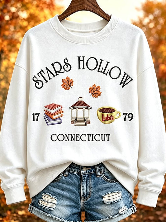 Women's  Fall In My Gilmore Girls Rerun Era Print Hoodie