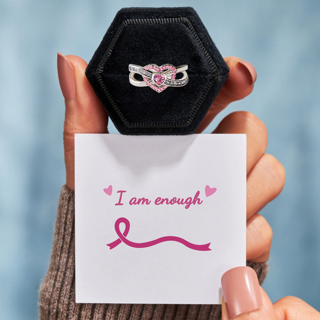 Awareness of breast cancer Infinite Love Ring