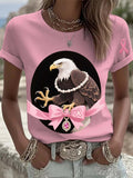 Women's Breast Cancer Awareness Print T-Shirt