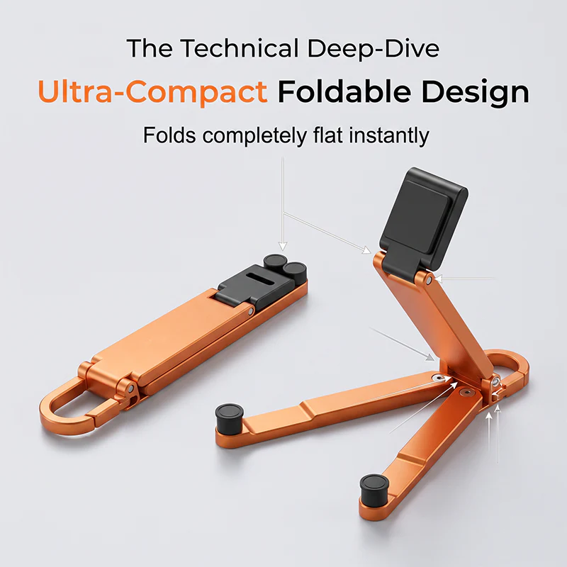 🔥 Mini Aluminum Phone Stand Keychain