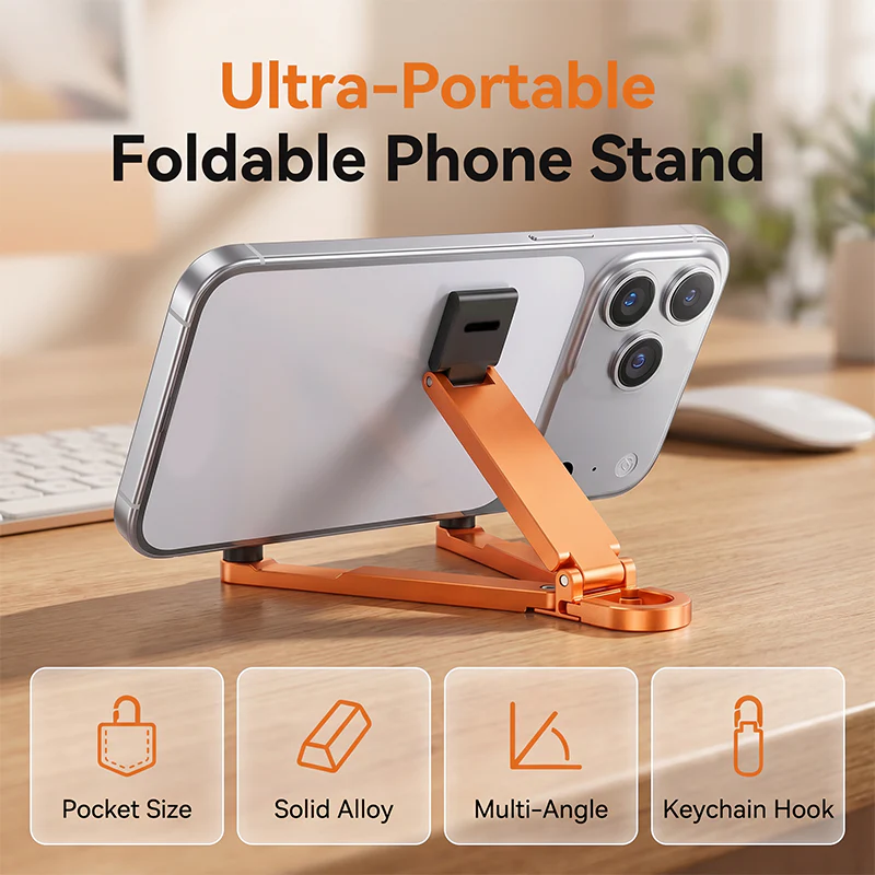 🔥 Mini Aluminum Phone Stand Keychain