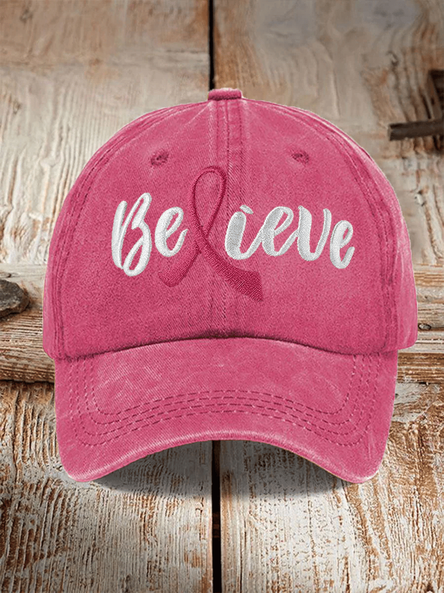 Unisex  Breast Cancer Awareness Floral  Hat