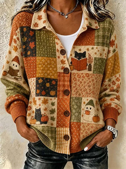 Women'S Casual Printed Cardigan