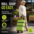 🛒 2-in-1 Foldable Shopping Trolley Bag
