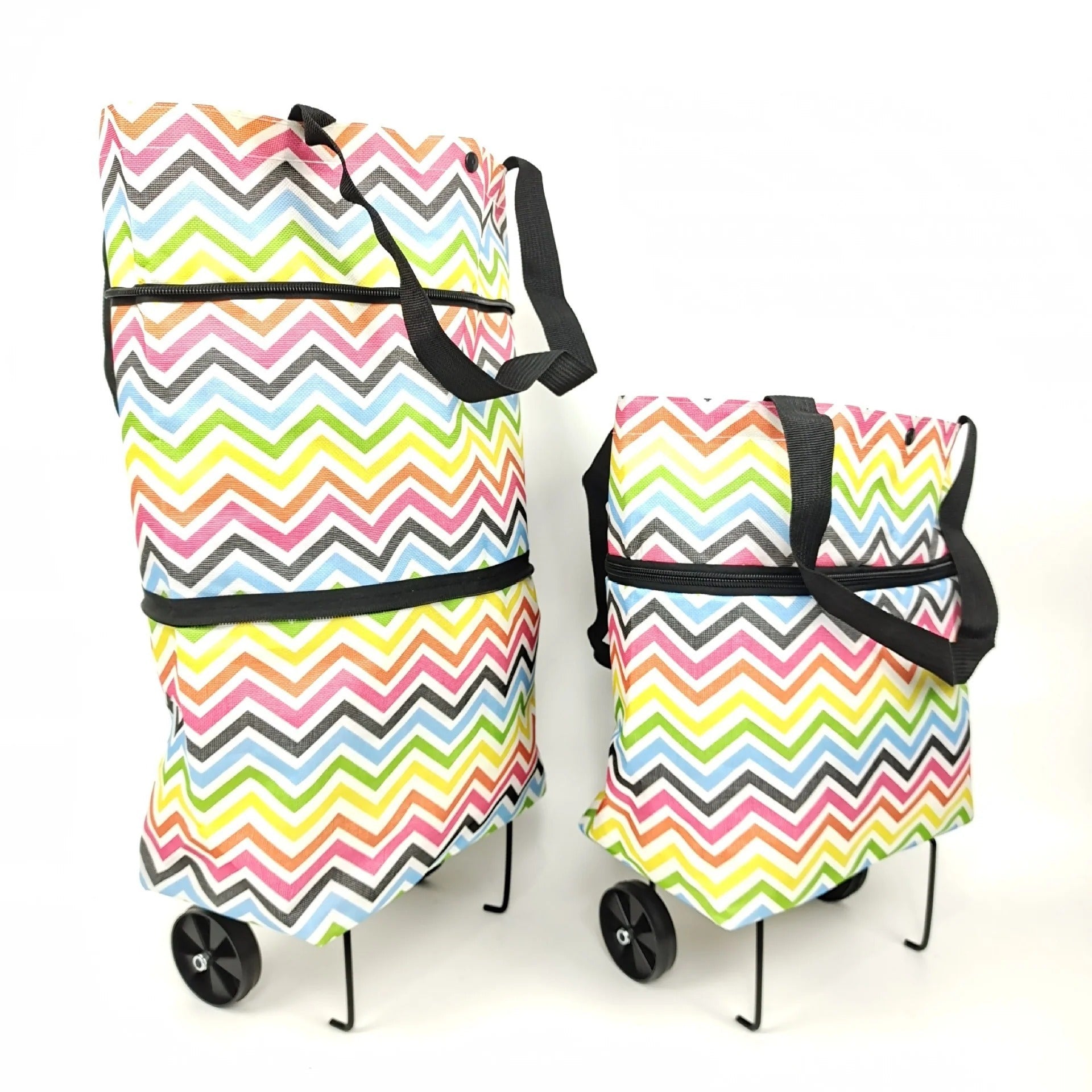 🛒 2-in-1 Foldable Shopping Trolley Bag