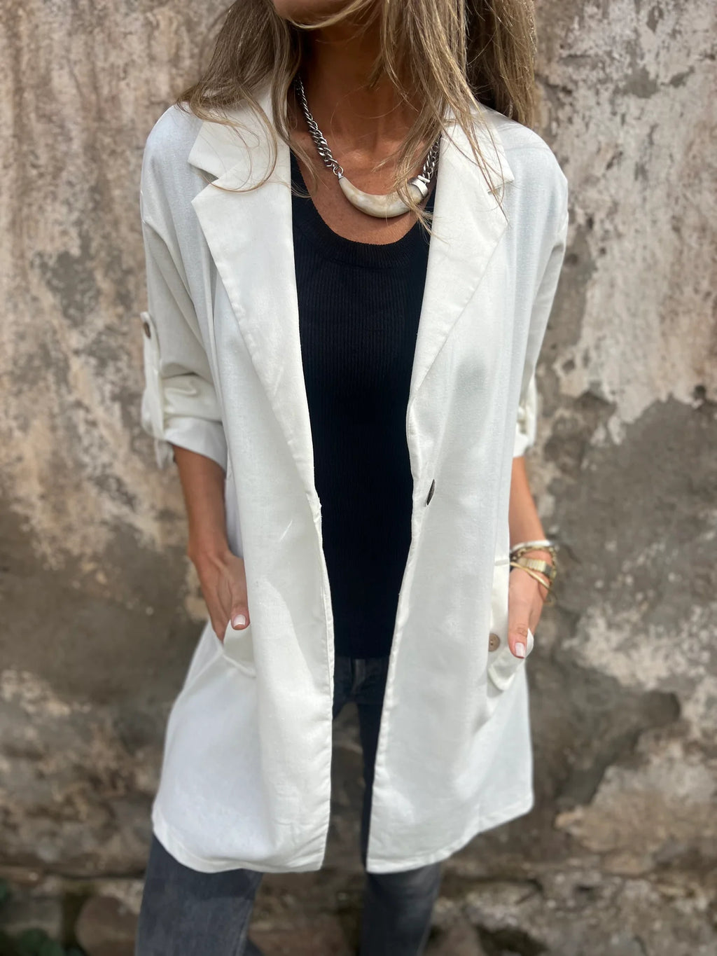 CLEARANCE SALE🔥Essential Linen Blazer
