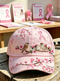 Unisex Pink Floral Print Hat