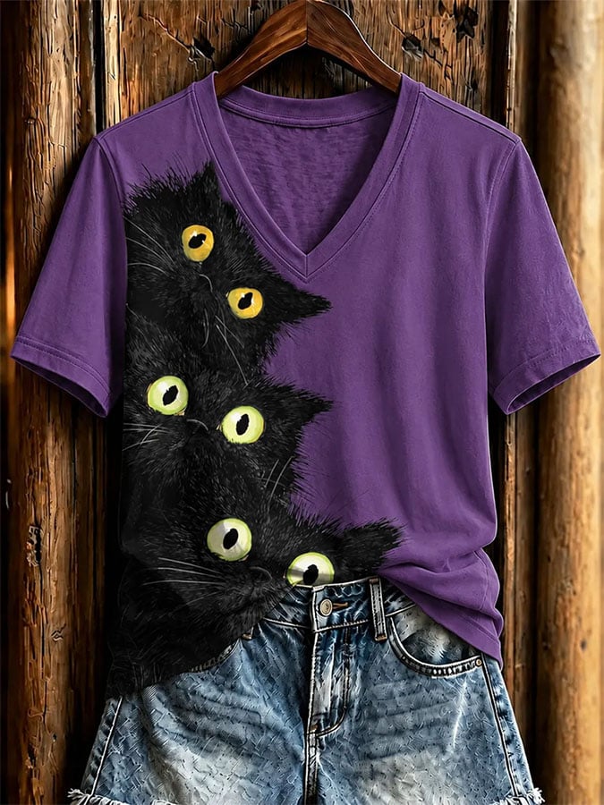 Women's Casual Print Short-Sleeve T-Shirt