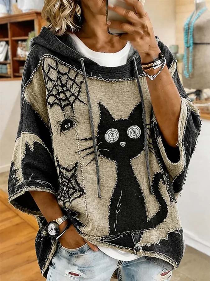 Women'S Casual Printed Hoodie