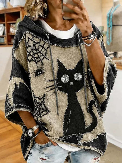 Women'S Casual Printed Hoodie