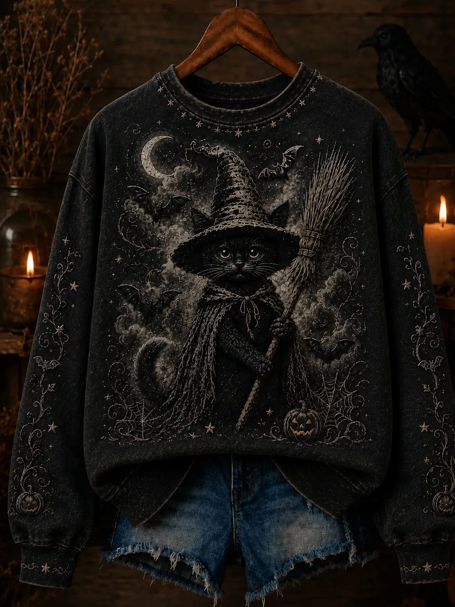 Women's Halloween Regular Print Sweatshirt
