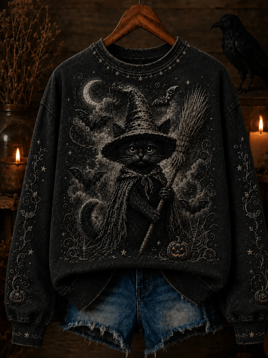 Women's Halloween Regular Print Sweatshirt