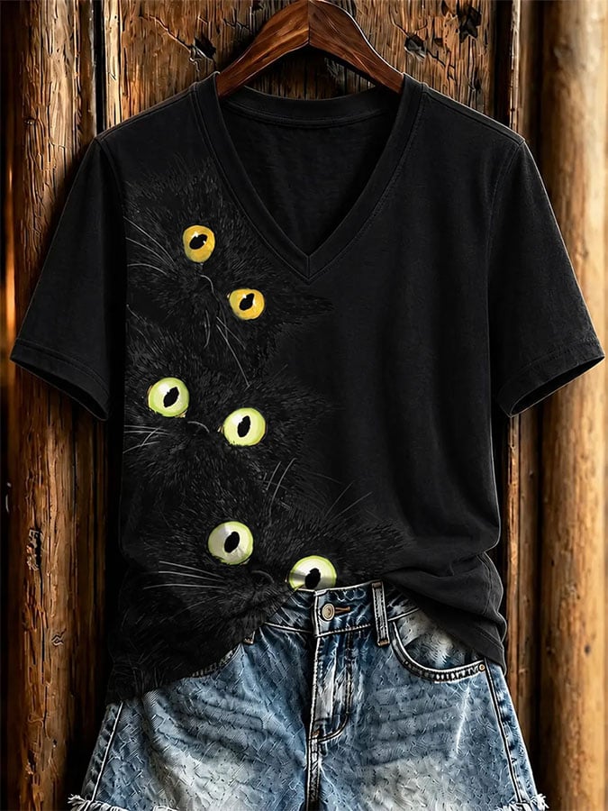 Women's Casual Print Short-Sleeve T-Shirt
