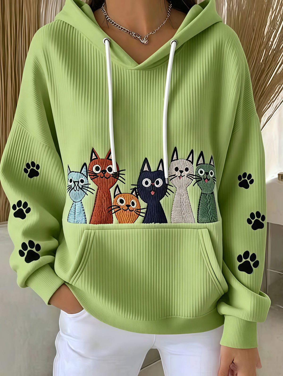 Women's Casual Animal Print Hoodie