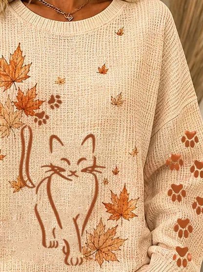 Women'S Casual Printed Sweatshirt