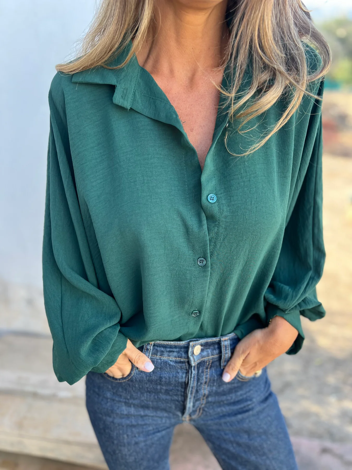 Women's Casual Relaxed Linen Top