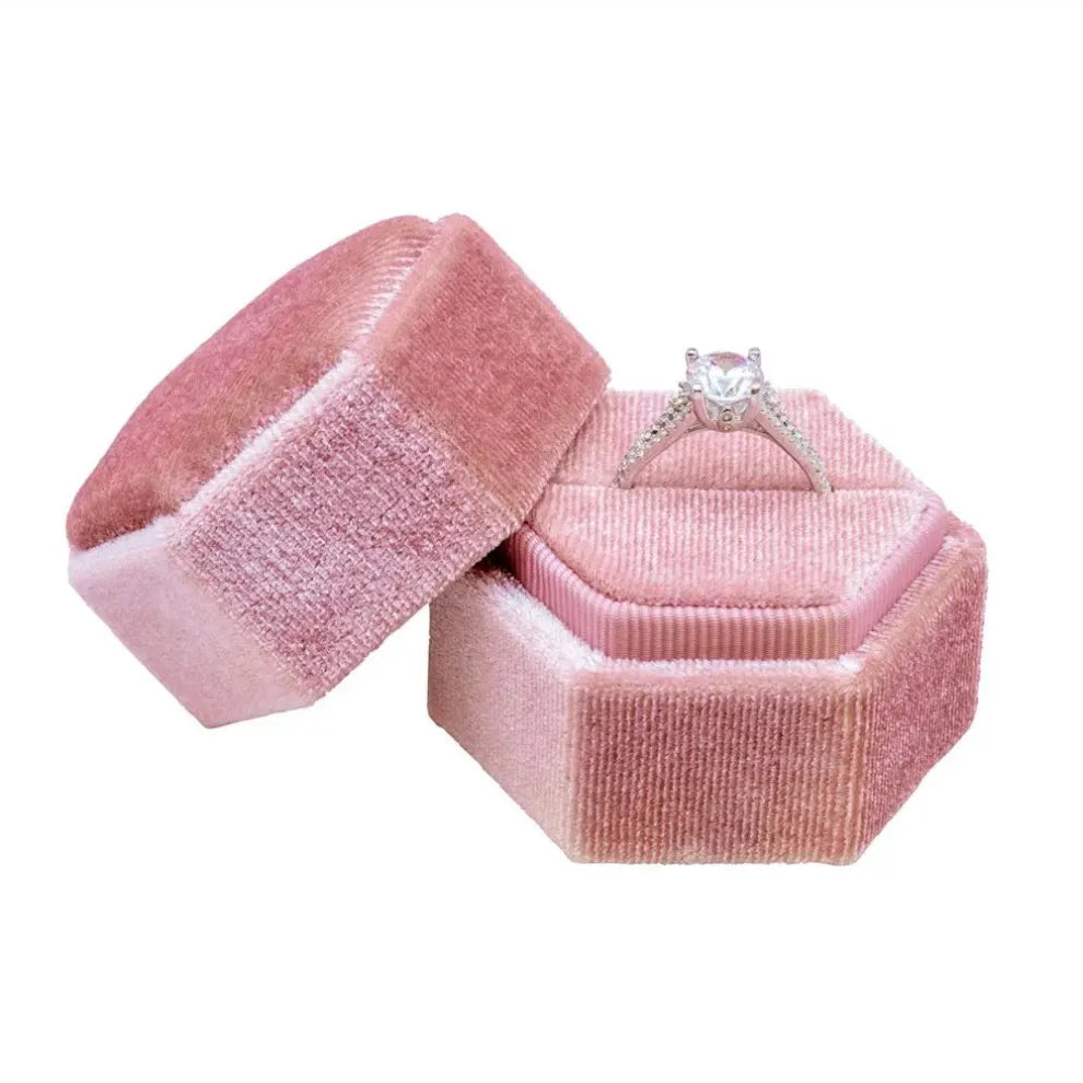 Breast Cancer Awareness Pink Half Eternity Ring