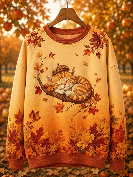 Women's Fall Animal Print Sweatshirt