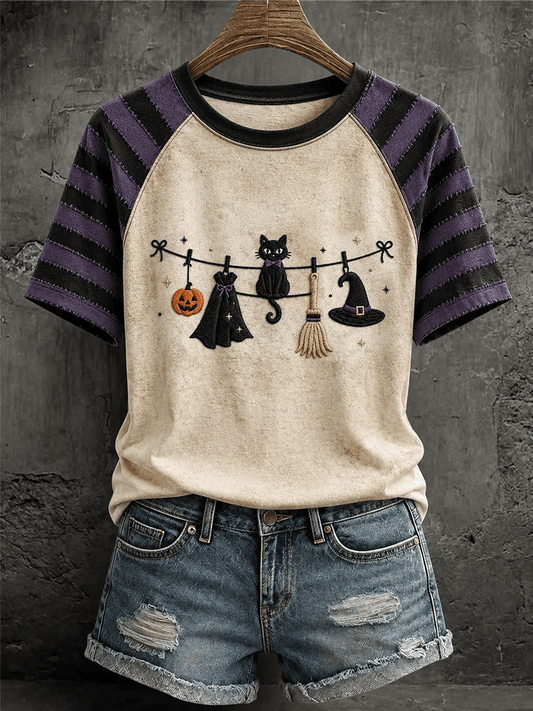 Women's Halloween Print Casual T-shirt