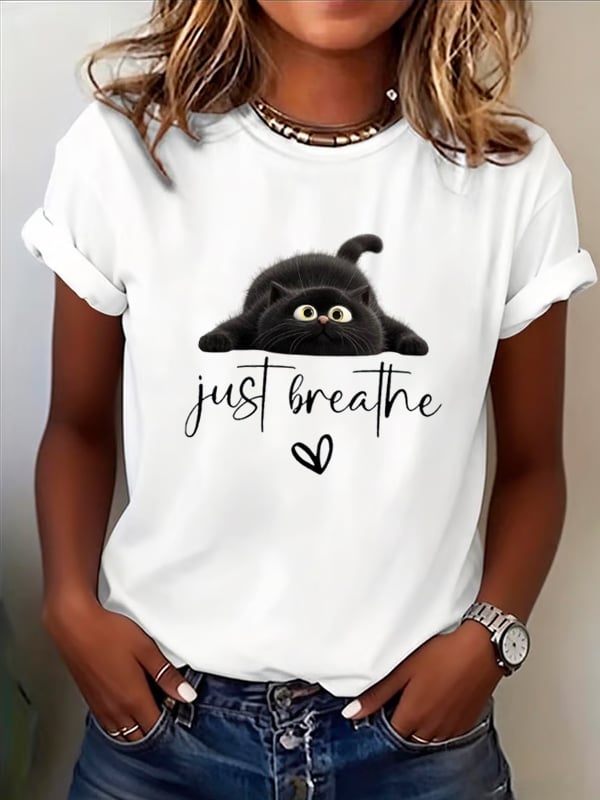 Women's Mental Health Printed Casual T-shirt
