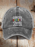 Cancer Awareness Ribbon Cap
