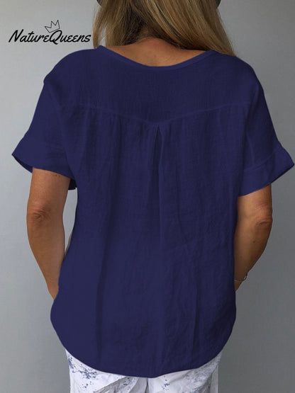 Women's Cotton & Linen  Casual Top