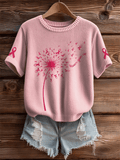 Women's Breast Cancer Awareness Knited Top