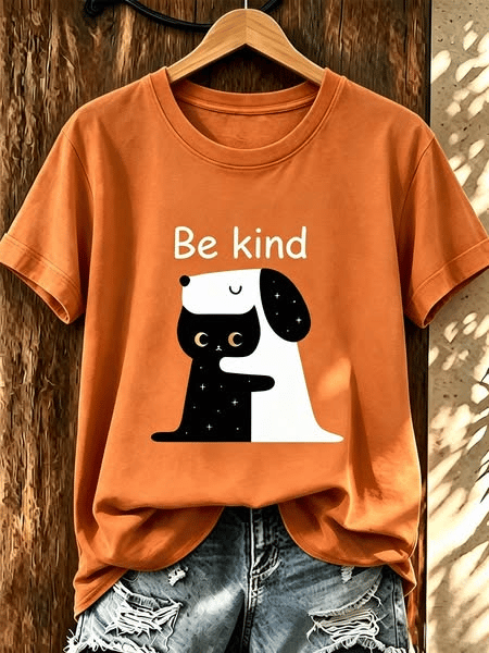 Women's Cute Animal Print Casual T-shirt