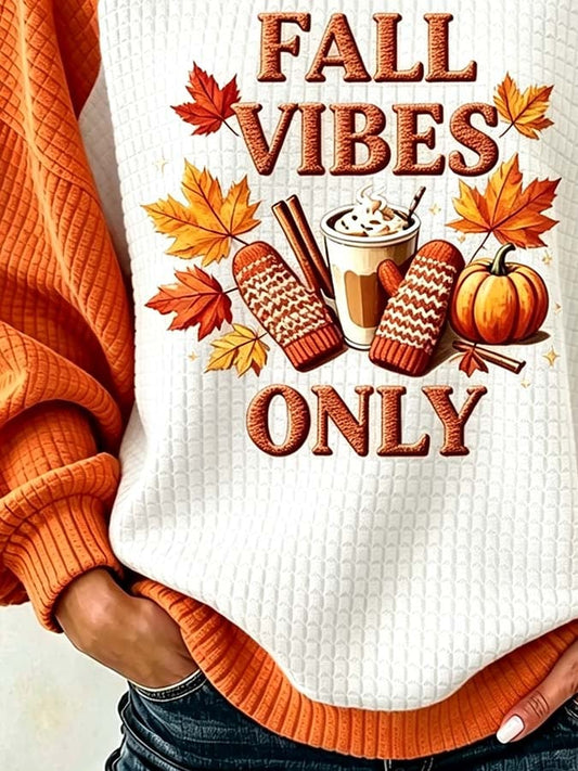 Women'S Casual Pumpkin Print Autumn Top